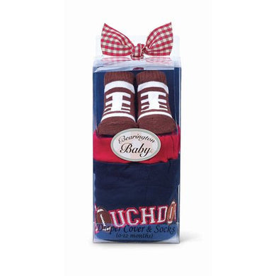 Touchdown Diaper Cover and Socks Set