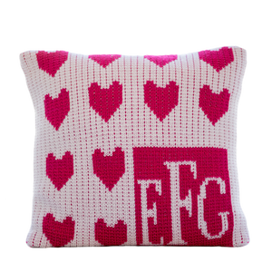 Blanket-Floating Hearts with Scalloped Edge