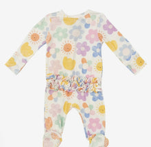 Footie 2 Way Zipper Ruffle Back , Angel Dear- Happy Suns