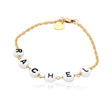 Baby Bead Name Bracelet