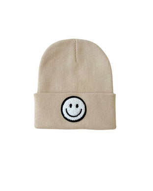 Smile Beanie for Baby and Toddler-Beige