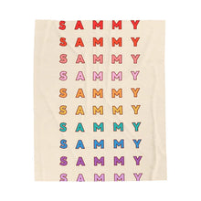 Blanket- Repeat Name Rainbow (Copy)