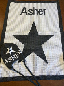 Single Star &amp; Name Blanket