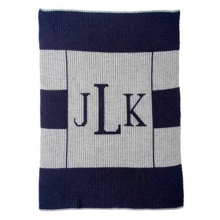 Multi Stripe Monogram Blanket