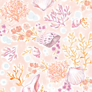 Onsie- Magnetic closure. Footie Coral Floral
