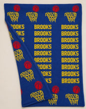 Basketball Repeat Name Cotton Knit Double Blanket