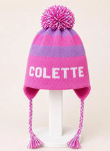 Hats with Pom- Stripes