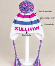 Hats with Pom- Stripes