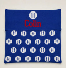 Baseball Name Cotton Knit Double Blanket