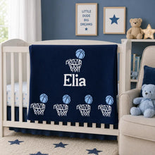 Basketball Name Cotton Knit Double Blanket