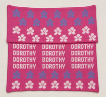 Flowers Repeat Name Cotton Knit Double Blanket