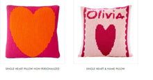 Blanket-Floating Hearts with Scalloped Edge
