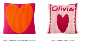 Blanket-Floating Hearts with Scalloped Edge