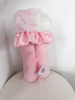 Plush Hooded Towel - Cotton Candy