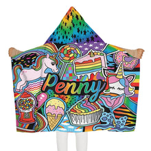 Hooded Towel - Rainbows and Unicorns