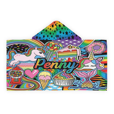 Hooded Towel - Rainbows and Unicorns