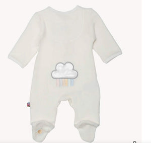 Magnetic Me Velour Footie Rainbow Dreams