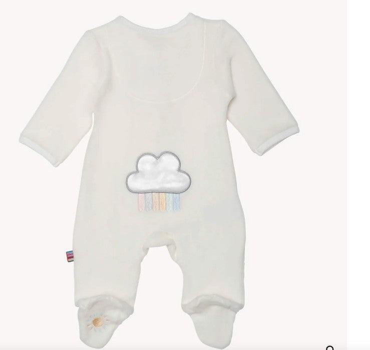 Magnetic Me Velour Footie Rainbow Dreams