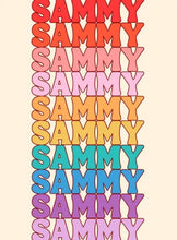 Blanket- Repeat Name Rainbow