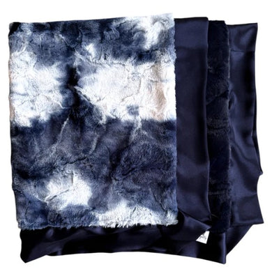 Blanket-Navy Tie Dye