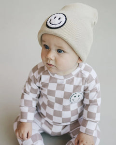 Smile Beanie for Baby and Toddler-Beige