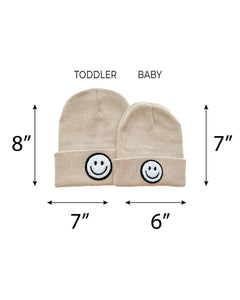 Smile Beanie for Baby and Toddler-Beige