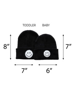 Smile Beanie for Baby and Toddler-Black
