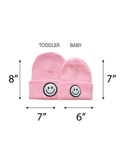 Smile Beanie for Baby and Toddler-Pink
