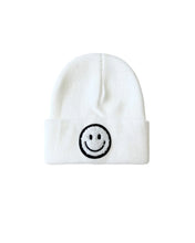Smile Beanie for Baby and Toddler-White