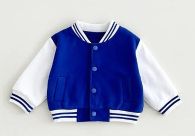Varsity Jacket  Royal and White
