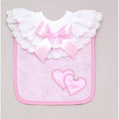 Pullover Terry Bib-Hearts and ruffles