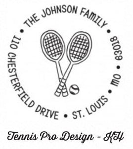 Personalized Stamper- Tennis