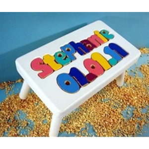 Stools-White Name Puzzle (Click to see more options)