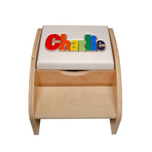 Two Step Name Puzzle Stool without Handles