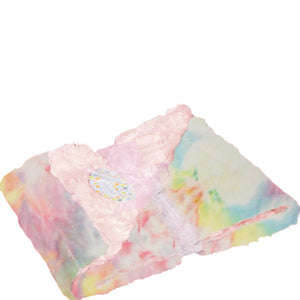 Pastel Tie Dye Stroller Blanket