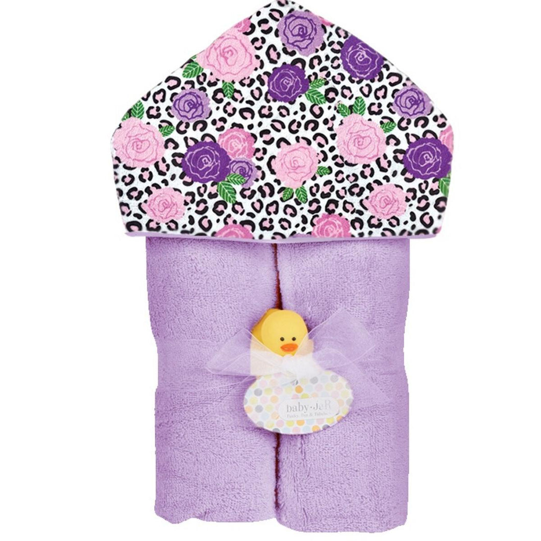 Plush Hooded Towel -Wildflower