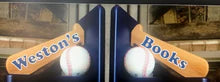 Book Ends-Baseball Bat and Ball