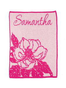 Magnolia and Name Blanket