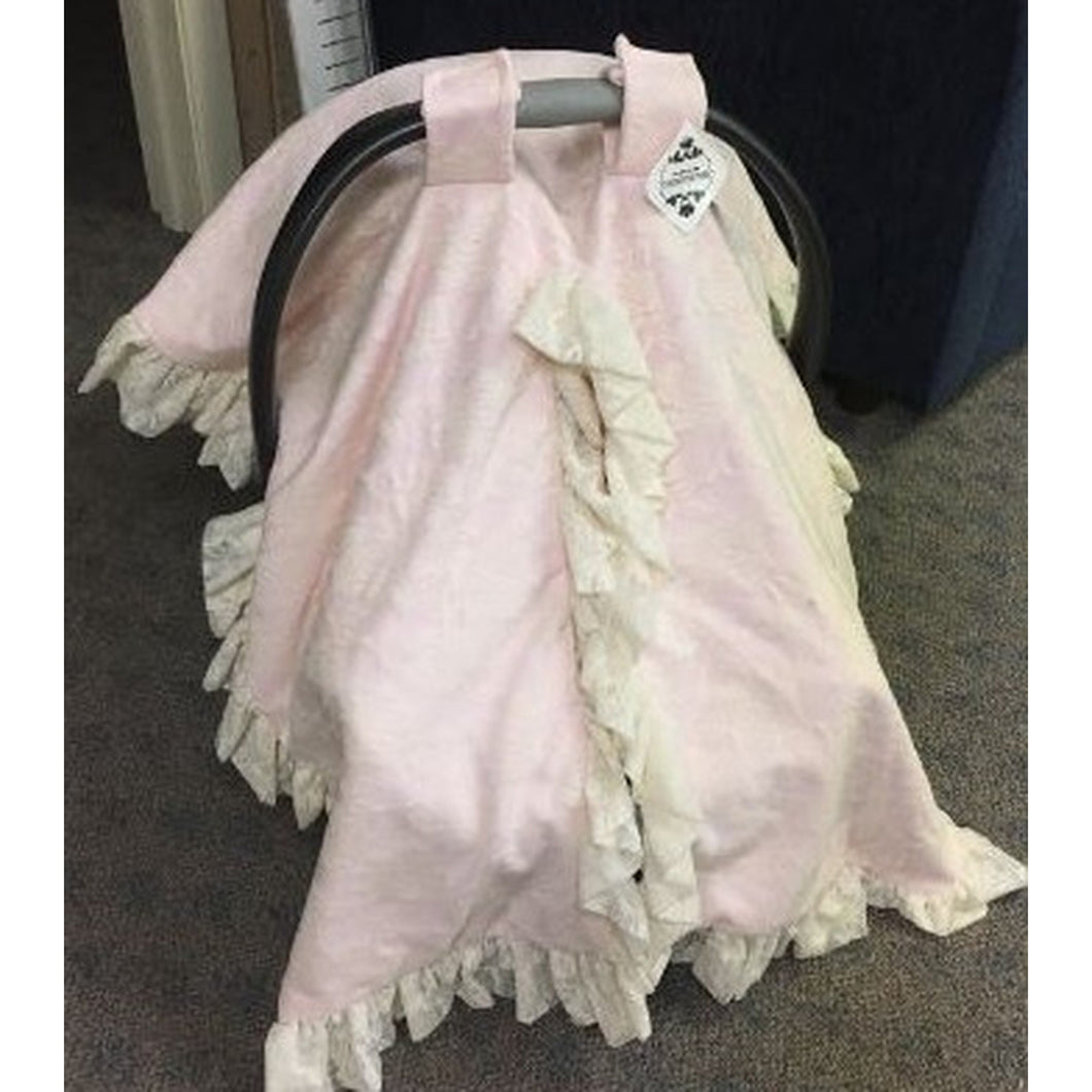 Car Seat Canopy- Deluxe Girly Vintage