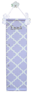 Growth Chart-Lavender Trellis