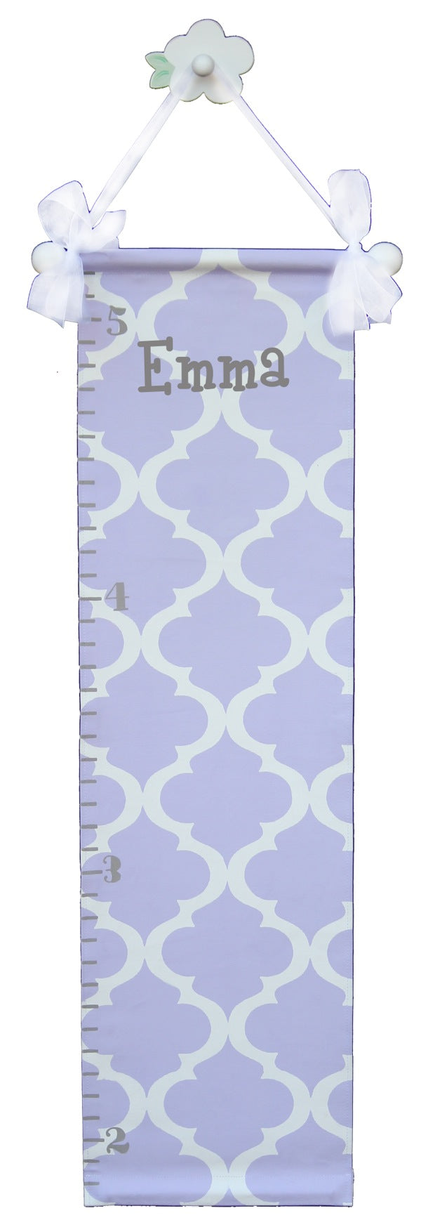 Growth Chart-Lavender Trellis