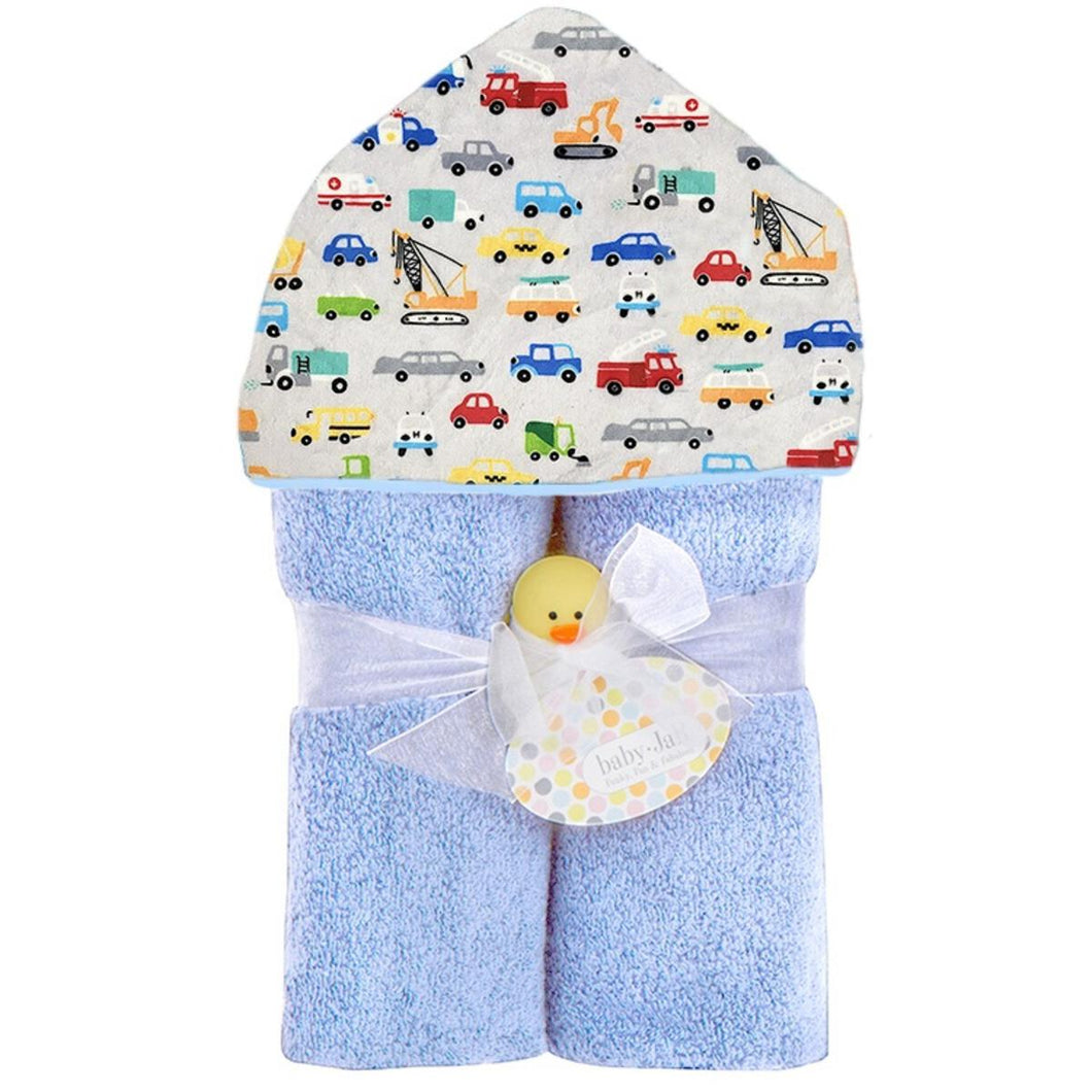 Plush Hooded Towel - Traffic Jam
