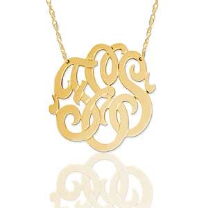 Necklace-Freeform Script Monogram