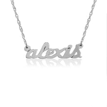 Necklace--Petite Lowercase name necklace