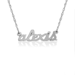 Necklace--Petite Lowercase name necklace