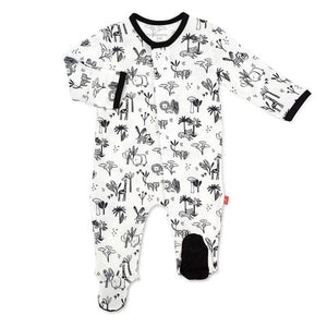 Onsie Magnetic Closure Black/White Animal Safari with or without matching Lovie