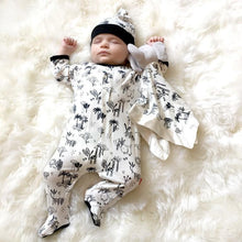 Onsie Magnetic Closure Black/White Animal Safari with or without matching Lovie