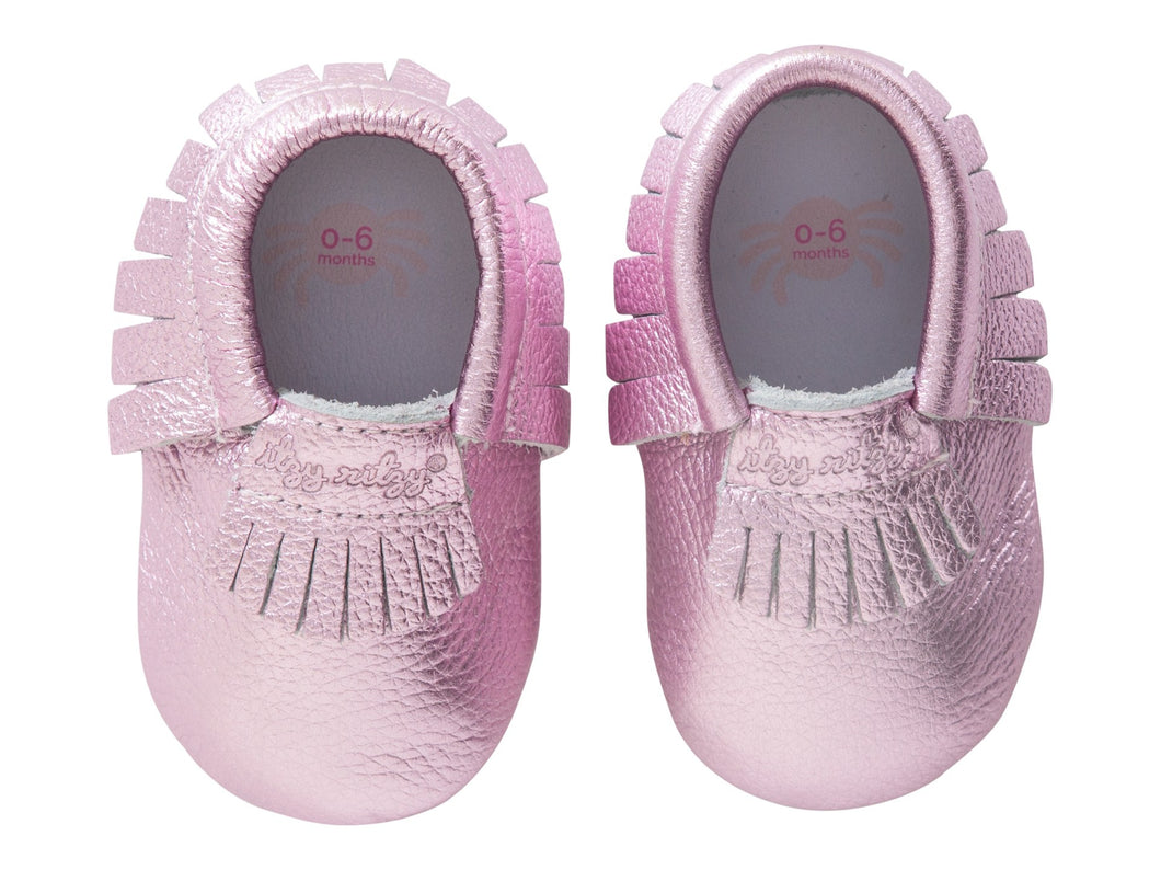 Baby Moccasins-Pink