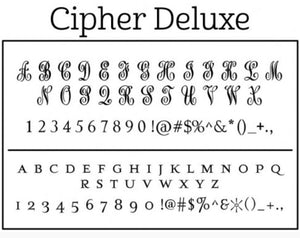 Personalized Stamper: Cipher Deluxe Design