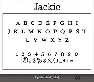 Personalized Stamper: Jackie Design